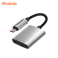 ADAPTADOR DE AUDIO MCDODO 2 EM 1 TIPO-C DUPLO