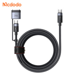 CABO DE CARREGAMENTO MCDODO 2 EM 1 TIPO C + MAGSAFE PC 240W/140W 2M