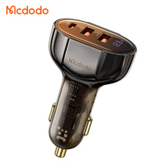 CARREGADOR VEICULAR MCDODO 33W USB E TIPO-C COM LED