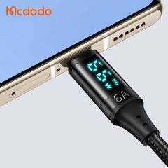 CABO DE DADOS MCDODO DISPLAY DIGITAL USB TIPO-C 1,2M