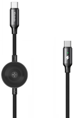 CARREGADOR SEM FIO MCDODO 2 EM 1 36W TIPO-C PARA LIGHTNING + CABO PARA APPLE WATCH 1,5M